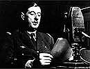le gnral de Gaulle au micro de la BBC en octobre 1941
